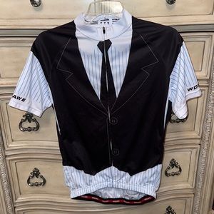Wosawe vest/tie full zip cycling jersey size L 🚴